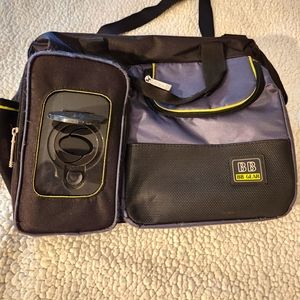 BabyBoom Gear Diaper Bag with insulated bottle pocket, changing pad, wipes pouch